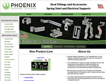 Tablet Screenshot of phoenixsupports.com